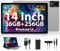 RUSHAR Tablet 14 Zoll,Android 14 mit 36GB RAM+256GB ROM (1TB TF),4G LTE/SIM+5G WiFi,11580mAh|2240 * 1400 HD|Octa-Core 2.0GHz|13MP+8MP|Face ID|BT 5.0,Tablet mit Stift und Gehäuse,Silber