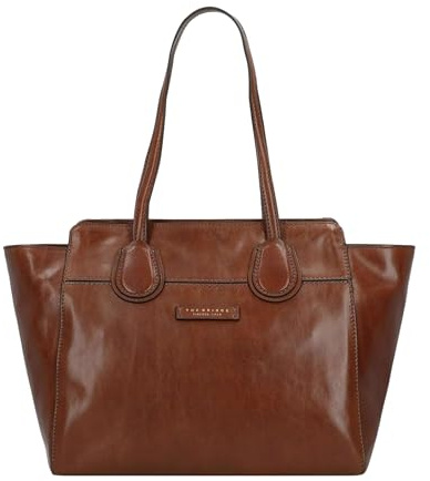 The Bridge Schultertasche 44674501 Shopper Damen Leder, braun, Einheitsgröße