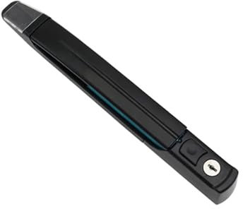 Maniglia rotante con serratura, scatola di distribuzione industriale, quadro elettrico, asta di messa a terra, serratura for porta mobile, 1 pezzo(Black)