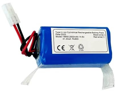 YKRWMJAQC 14.8v 2.8/4.8Ah Li-ion Battery，Compatible For Tefal Explorer Serie 20 40 60 Robot Vacuum Cleaner Battery(4800mAh)