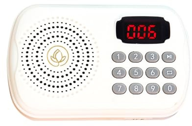 Fazvncv Boîte à musique compatible avec les cartes pour les personnes âgées, opération simple et son net pour les loisirs, lecteur de musique traditionnel