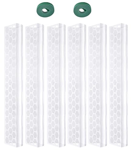 Moss Pole for Plants - Vertical Growth Pillar, Semi Cylindrical Moisture Monstera Stake, Clear Stackable Climbing Supports, Extension Crease Lines Large Leaf Tools - for Indoor Monstera Creeper