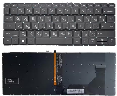LIYANYG Laptop-Tastatur für HP EliteBook 830, G7, G8, 735, 835 (spanische Version) mit Hintergrundbeleuchtung(RU New Backlit)