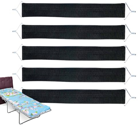 Chair Webbing Replacement Kit 5-Piece Heavy Duty Reinforced | Lounge Chair Repair Fabric Band for Lawn Backyard Garden Deck Porch Home Office Camping