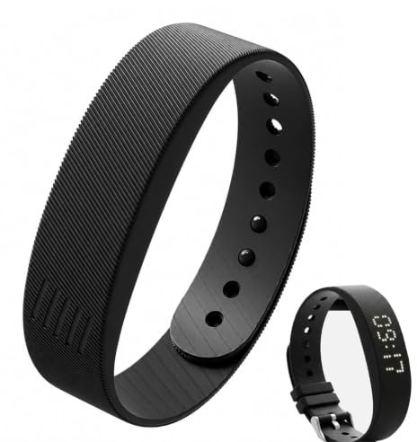 Reiteag Histrips Wrist Alarm, Histrips Onyx Vibration Alarm mit Lautlosem Vibrationswecker, 5 Alarmzeiten, 3 Vibrationsstufen, Wiederaufladbar, Verstellbares Armband