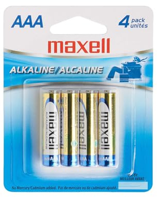 MAXELL 723865 Ready-to-go Long Lasting and Reliable Alkaline AAA Battery ,4 Count (Pack of 1)