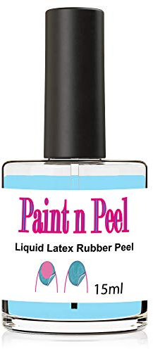 Nail Paint & Peel Off Liquid Nails Art Tape Blue Latex Rubber