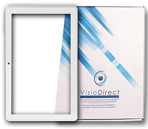 Visiodirect® Vitre ecran Tactile pour Polaroid MID4810 10.1 ZP9193-101 HXD-1014A2 Tablette Blanche