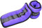 Signature Fitness Unisex-Erwachsene GoFit, D: Violett, 5lbs Per Pair