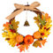 - Autunnale con Foglie di Agrifoglio, Autunnale, Ghirlanda per Porta, Ghirlanda di Natale, Decorazione Natalizia