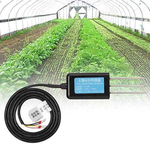 Sensor de humedad del suelo, salida 0-10V Impermeable Invernadero Medidor de prueba del sensor de humedad del suelo