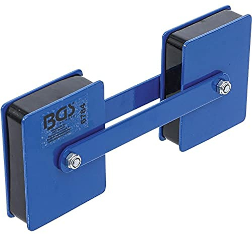 BGS 6784 | Powerful Double Magnetic Holder | adjustable Angle | 22.7 kg | 2 ceramic magnets, 360° swivel, magnet size 85.7 x 63.5 mm, for steel objects
