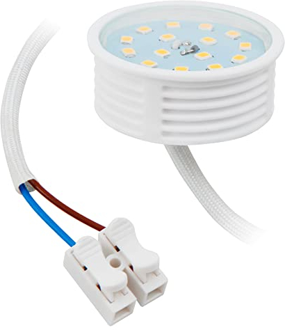 McShine - LED Modul Strahler | 7W, 710 lm, ØxH 50x23mm, warmweiß, 3000K, step-dimmbar | Leuchtmittel für geringe Deckenhöhen