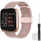 Yaspark Kompatibel mit Fitbit Versa Armband/Fitbit Versa 2 Armband, Edelstahl Ersatzband Handgelenk Metall Armbänder für Fitbit Versa/Versa 2/Versa Lite