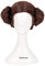 WHBHD Prinzessin Leia Organa Solo Cosplay Perücke Kurzbraun Hitzebeständige synthetische Haarperücke + Perücke Kappe
