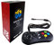 SNK Neo Geo Mini Controller, SNK Wired Game Pad Kompatibel mit NEOGEO Mini und NEO-GEO Arcade Stick Pro für Zwei Spieler Zum Gleichzeitigen Spielen von Spielen (Schwarz)