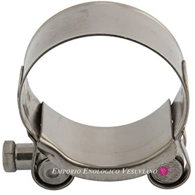 Collare StringiTubo Acciaio Inox W4 - Fascette stringitubo a Perno di Snodo - 56-59 mm Ø | 1 Pezzo | Collare serraggio Alta Pressione