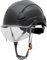 Honeywell Casco de Seguridad de Fibra metálica con Visera, Casco para construcción, sin ventilación, Correa de Barbilla con Hebilla de 4 Puntos, suspensión de trinquete de 6 Puntos, Negro, FSH10011E