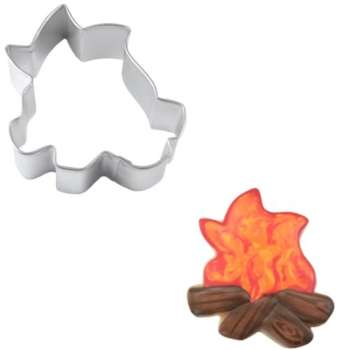 R&M Ausstechform Lagerfeuer, Edelstahl, 7,6 cm