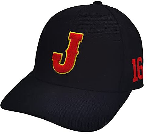 #16 Ohtani Baseball Mütze Cap für Herren Japan Samurai Einstellbare Schwarze Baseballmütze für Frauen Bestickt, Schwarz, 7-7 5/8