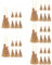 NUOBESTY 5sets Miniature Broomsticks Broomsticks Props for Craft Mini Brooms for 10pcs*5