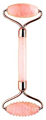 Rouleau De Quartz Rose Avec Ensemble Gua Sha Pour Le Visage Masseur De Cristal Facial Authentique Naturel Peau Yeux Tons De Cou Firms Depuffs,Rouleau