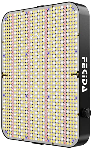 FECiDA 260 Watt LED Pflanzenlampe Dimmbar, 24000 Lumen LED Grow Lampe Vollspektrum, 1176 PSC LEDs Grow Light Perfekt für 90x90CM Growzelt Pflanzenwachstum