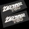 Zephyr 750 reflektierende weiße und schwarze Grafik-Aufkleber, 2 Stück