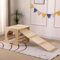 HOME DELUXE Mur d'escalade Cube d'escalade avec toboggan FINN - en pin | Lampe à grimper, triangle d'escalade