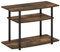 Furinno Turn-N-Tube No Tools 3-Tier TV Stands, Amber Pine/Black