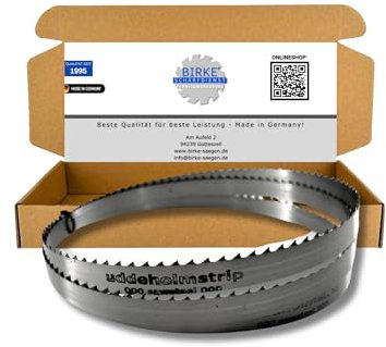 Birke Bandsägeblätter für Fleisch- und Knochensägen 1400-2940 mm x 15 mm B6 für Kolbe, Bizerba, Reich, Fanal, Berkel... (1820mm x 15mm x 0,5mm B6)