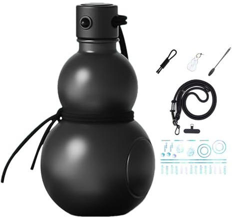 Jvjggag Bottiglia di acqua di zucca, Bottiglia di sport zucca 900ml, Bottiglia di acqua zucca retrò, Bottiglia di zucca stile cinese, Bottiglia di acqua resistente alle alte temperature, Bottiglia di