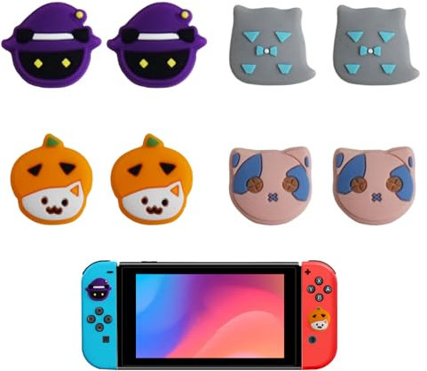 VARKAGE 8 Pcs Joystick Kappen für Nintendo Switch und Lite, Switch Ersatzteile, Switch Thumb Grips – Einfache Installation, Verbessertes Spielerlebnis
