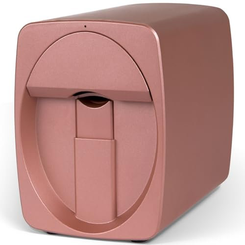 HENGCMM 3D Nail Art Printer Machine - Digital Nail Design Machine Printer That Comes w/Over 1000 Pictures of Nail, Printing and Rying as One, for Beauty & Personal Care for Girls' Home Nails,Rose