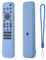 Custodia Protettiva in Silicone per Sony RMF-TX810U/RMF-TX811U/RMF-TX910U Telecomando, Copertura Protettiva del Telecomando Antiurto e Antiscivolo con Cordino (Blu luminoso)