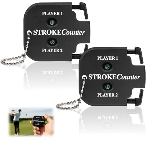 2 Stück Golf Ergebnis Zähler, Golf Ergebnis Zähler, Golf Ergebnis Indikator, Handzähler Zähler, Punktezähler Golf Ergebnis Indikator, Golf Zubehör, für Punktesystem bei Golfspielen und Turnieren