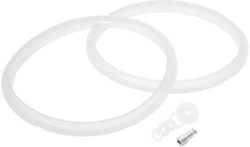VICASKY 7pcs Universal Pressure Cooker Sealing Ring and Float Valve Set, Compatible 4L 5L 6L Electric Pressure Cookers, Rubber Gaskets Replacement for Kitchen Accessories