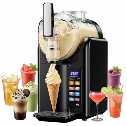 Macchina per Granita,granitore per granite slushie machine,Macchina per slushy da 2L,7 programmi preimpostati Adatto per preparare gelati, frullati, milkshake, cocktail ghiacciati e margarita (nero)