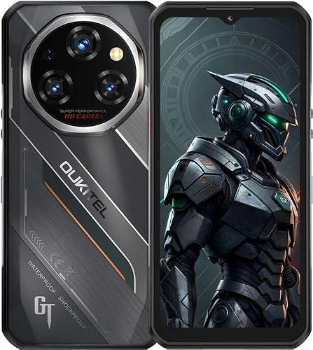 OUKITEL WP62 5G Smartphone Rugged, Nero, 512GB, 16GB RAM | Batteria 11.000 mAh, Fotocamera 108 MP, Display FHD+ 6,6, Certificato IP68/IP69K, MediaTek Dimensity 7025