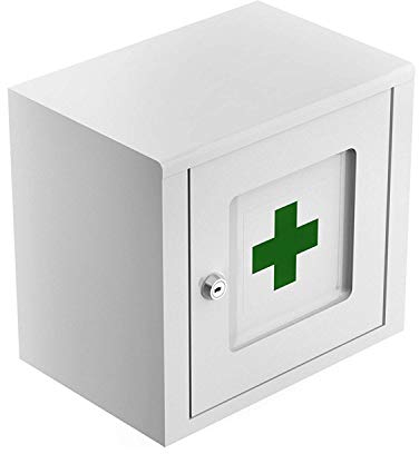 SO-TECH® Medizinschrank Medikamentenfach mit Schloss Apothekenschrank 260 x 243 x 182 mm