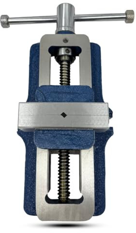 ASSORTS Selbstzentrierender Schraubstock 70 mm Backenbreite - Hart- und geschliffene Werkzeug-Stahlbacken in Blau