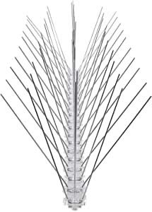Garden Mile® Thin Plastic Bird and Pigeon Spikes 3 Metre Packs. A humane Bird and Pigeon Control Deterrent. pest control anti-roosting repellent. For Garden Walls Fences Roofs (3)