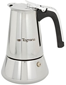 Tognana Riflex Induction Cafetière 2 tasses, acier inoxydable, argenté