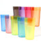 Youngever Lot de 18 Verre d'eau Plastique 600ML, Gobelets Incassable (Multicolore)