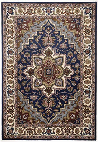 THEKO die markenteppiche Teppich HERIZ blau Groesse 160 x 230 cm