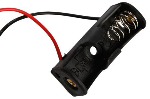 REFURBISHHOUSE 5 x boites Plastiques pour Batterie 23A/A23 (12V) avec Ressort et Cable Noir