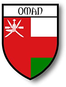 Akachafactory Aufkleber Sticker autoaufkleber Wappen Schild Flagge flaggen Fahne Oman