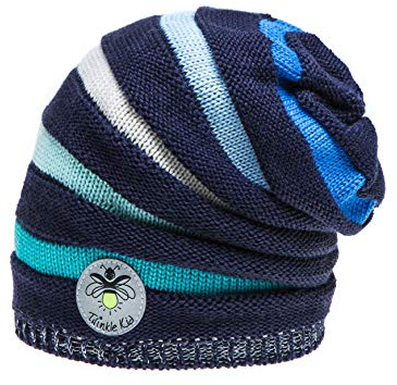 Twinkle Kid - Kinder Reflektor Mütze - Rainbow Beanie Blue Aqua