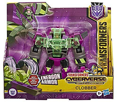 Transformers Toys Cyberverse Ultra Class Clobber Actionfigur – Kombiniert mit Energon Armor to Power Up – Für Kinder ab 6 Jahren, 17,1 cm, E7108ES0