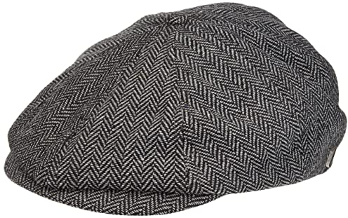 Brixton Unisex Brood Snap Cap SchieberMütze, Grey/Black, L EU
